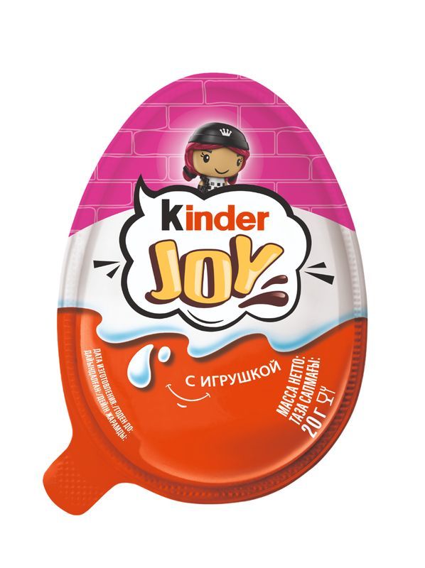 Яйцо Kinder Joy из молочного шоколада с игрушкой в ассортименте 20г