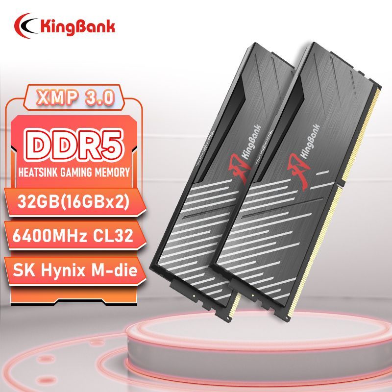 KingBankRAMXMPEXPODDR56400МГц32ГБ(16Г*2)CL32HynixM-die