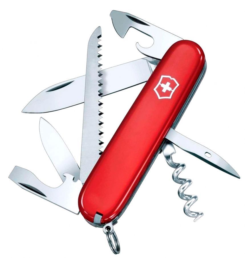 Нож перочинный Victorinox Camper (1.3613) 91 мм, 13 функций, красный , картонная коробка