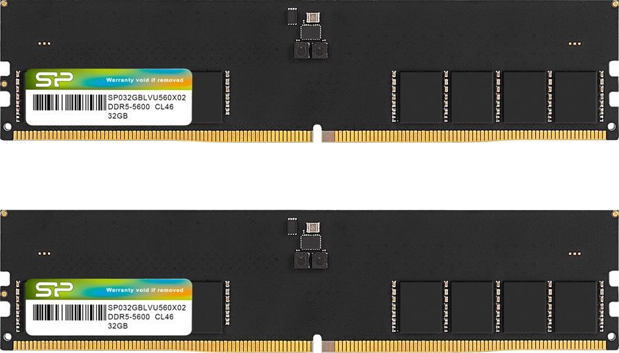 SiliconPowerОперативнаяпамятьDDR55600МГц2x32ГБ(SP064GBLVU560F22)