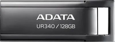 128ГБФлеш-накопительADATAUR340128ГБ,USB3.2,(AROY-UR340-128GBK),серый