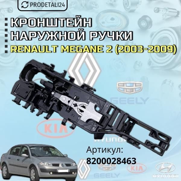 КронштейннаружнойручкиRenaultMegane2(2003-2009гг)Артикул:8200028463