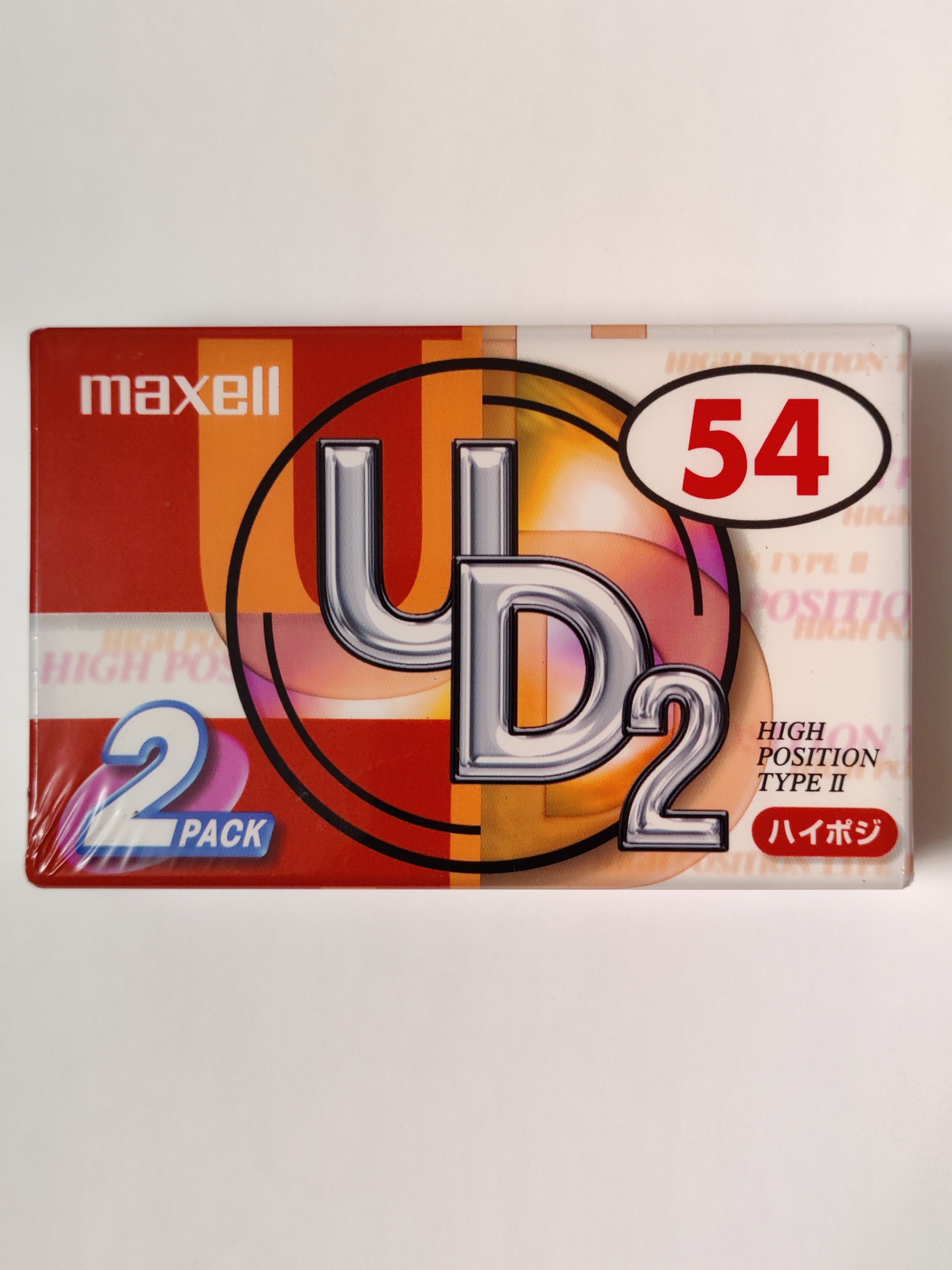 Аудиокассеты запечатанные MAXELL UD-2 54 (CrO2, 2шт))