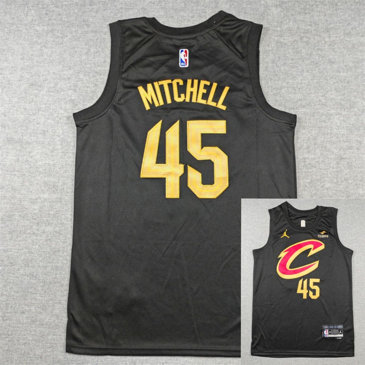 Форма баскетбольная NBA Jerseys Donovan Mitchell #45 Cleveland Cavaliers Баскетбольный спортивная рубашка