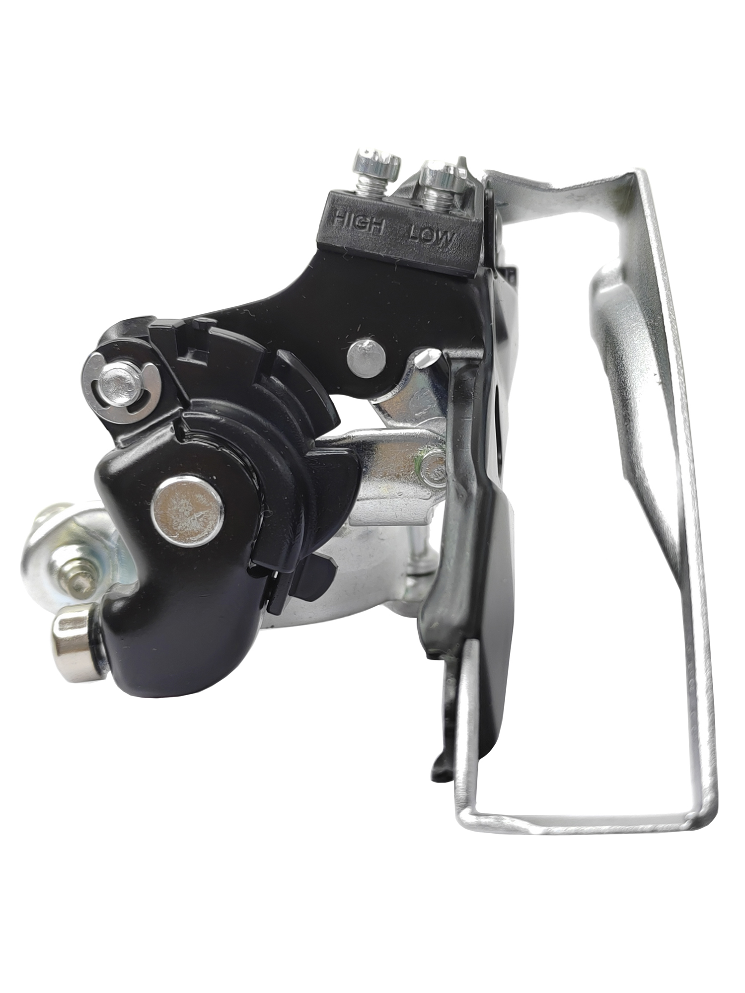 Shimano Переключатель скоростей для велосипеда передний FD-TY500, универсальная тяга, хомут 34.9 мм, макс звезда 42Т, серебристый — Товары для велоспорта — фото 6