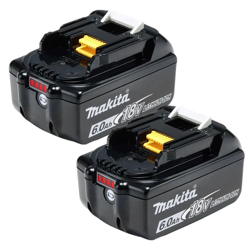 (2шт)АккумуляторMakitaBL1860B18VLXT6,0АчLithium-Ionиндикаторзаряда(BL1850BBL1860BBL1820BBL1840BBL1890B)