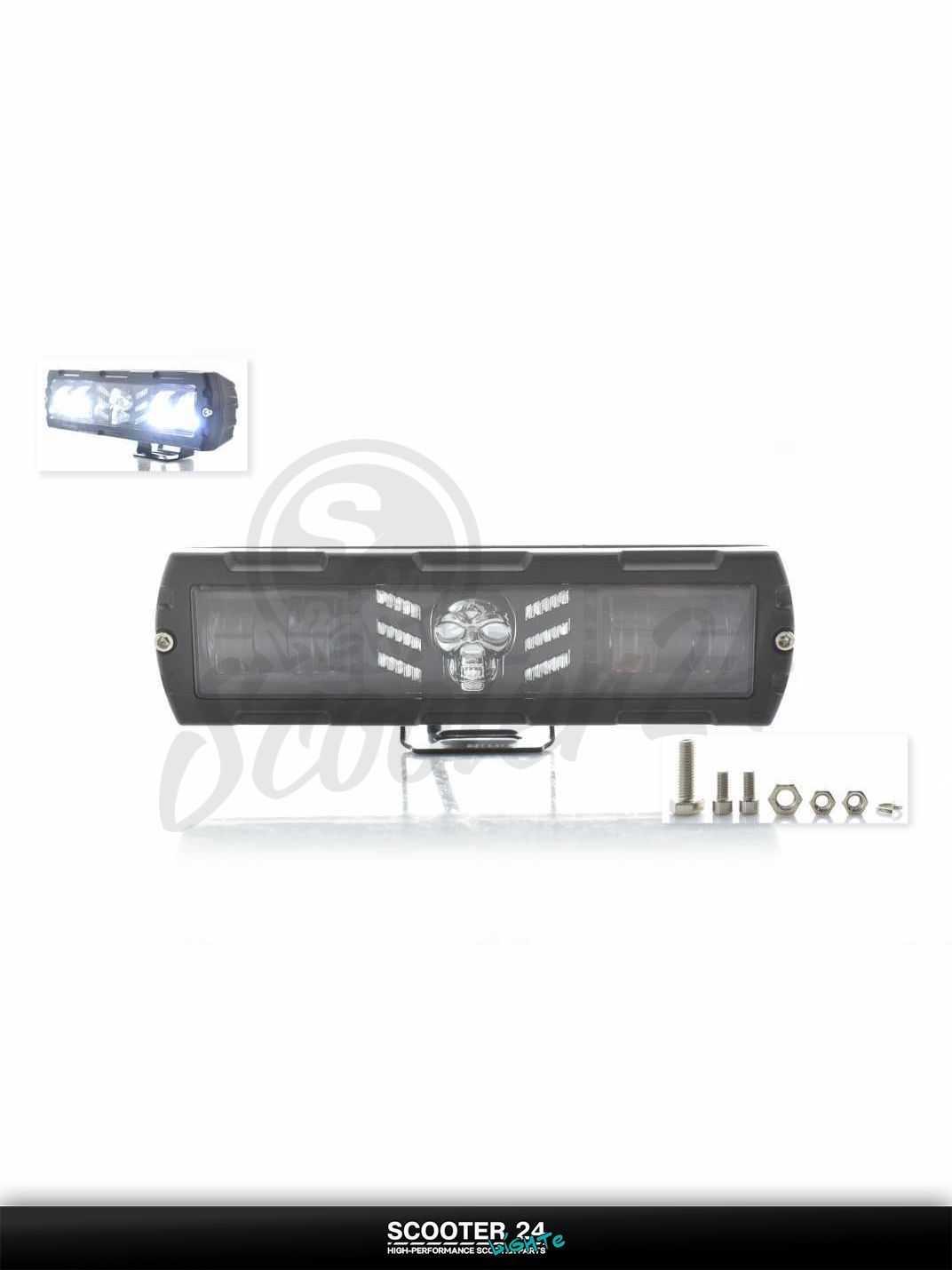 Фара дополнительная диодная на мотоцикл и другую мототехнику, балка 159 45, многорежимная #W15 2J1