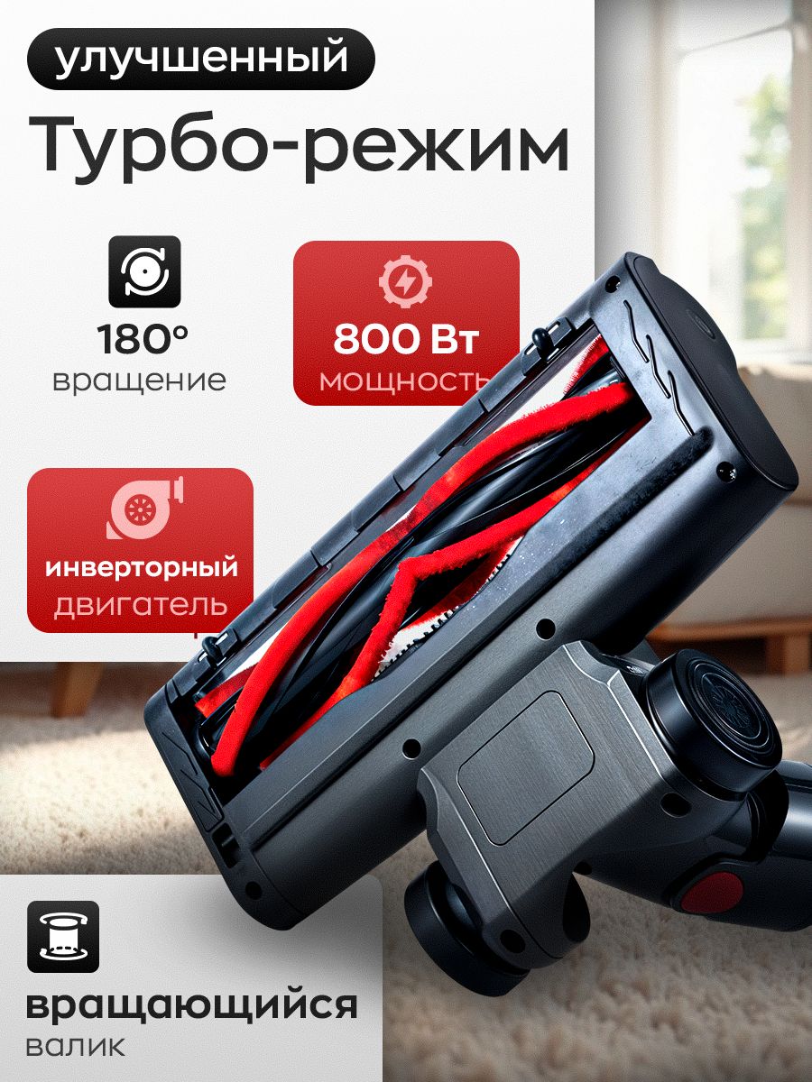 Вертикальный беспроводной пылесос 