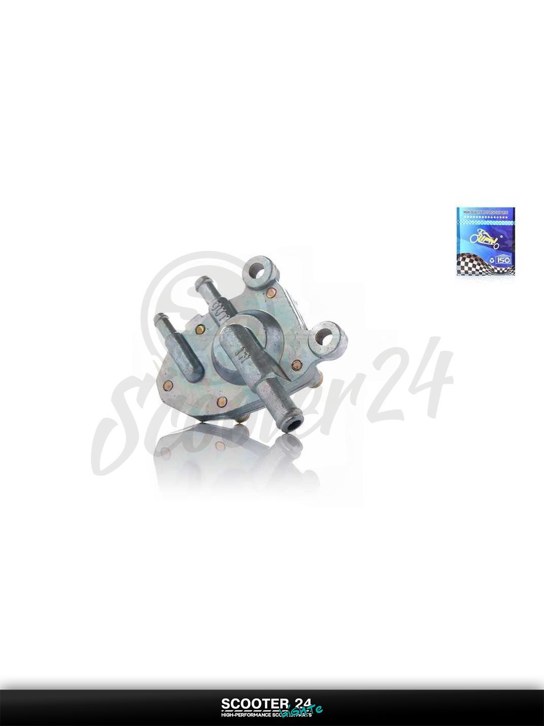 Кран топливный вакуумный на скутер Yamaha JOG 3YK NEXT ZONE / Ямаха Джог ЗР и Некст Зон горизонтальный 50-80 кубов 3KJ "LIPAI"