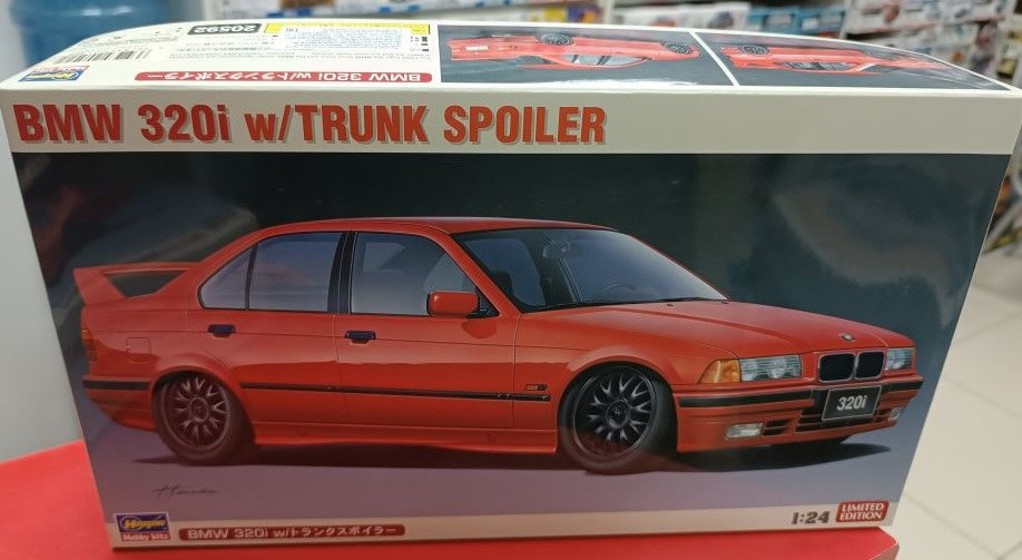 Сборная модель Hasegawa 1:24 20592 BMW 320i w/TRUNK SPOILER (Limited Edition) #1