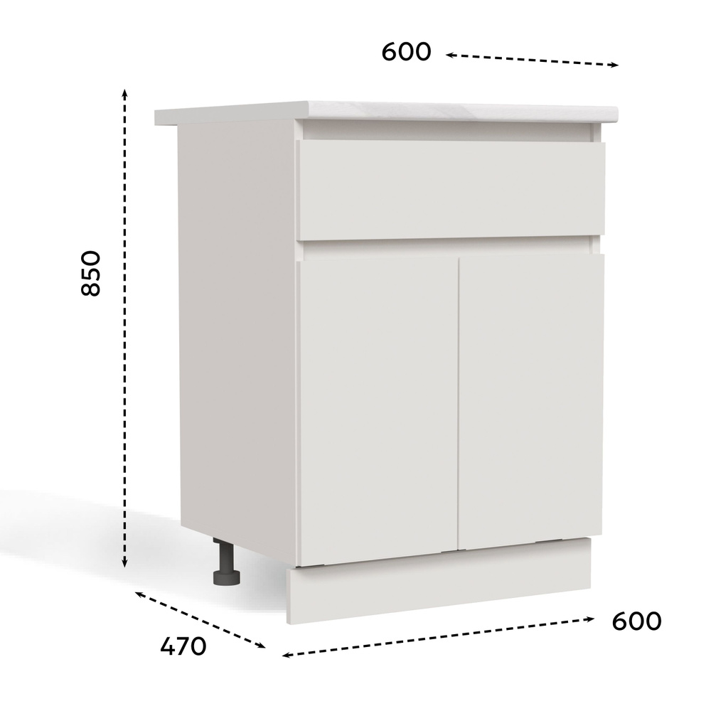 Ваша Мебель Кухонный модуль напольный 60х47х85 см #1