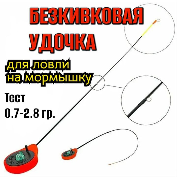 Удочка зимняя Безкивковая зимняя удочка для ловли на мормышку тест 0,7 ...