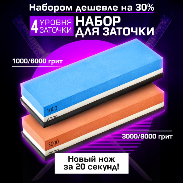 Точильный камень для ножей и ножниц / камень для заточки ножей водный ...