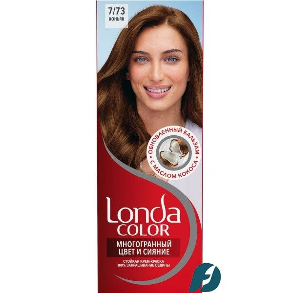 LONDA COLOR Крем-краска для волос 7/73 Коньяк, 110мл - купить с ...