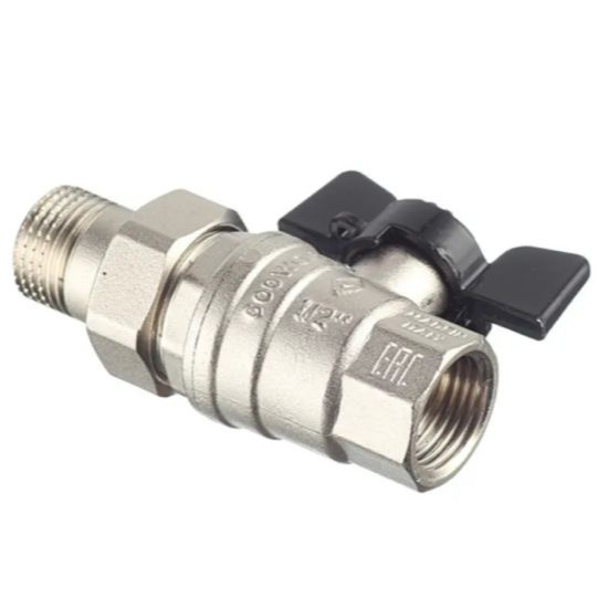 Кран Американка 1/2", бабочка черная - купить по низкой цене в интернет ...