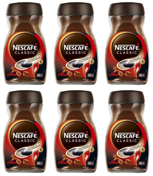 Кофе растворимый NESCAFÉ Сублимированный 95г. 6шт. - купить с доставкой ...