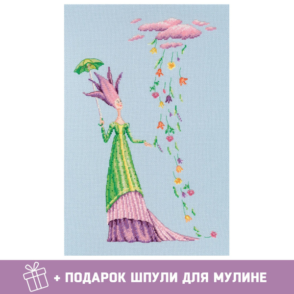 Набор для вышивания RTO / вышивка "Там, где живут цветы" / 24х37 см ...