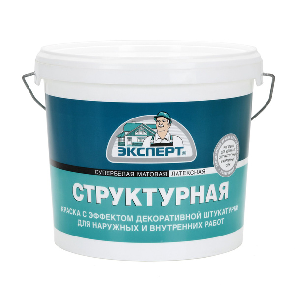 ЭКСПЕРТ Краска структурная для стен 7 кг купить на OZON по низкой цене ...