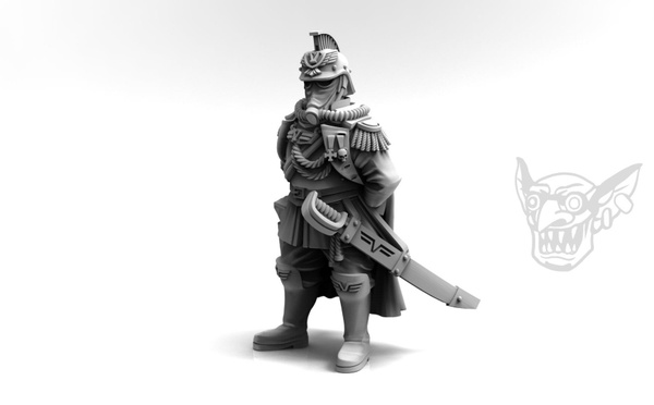 Warhammer 40000 Astra Militarum Death Korps Marshal Karis Venner Miniature