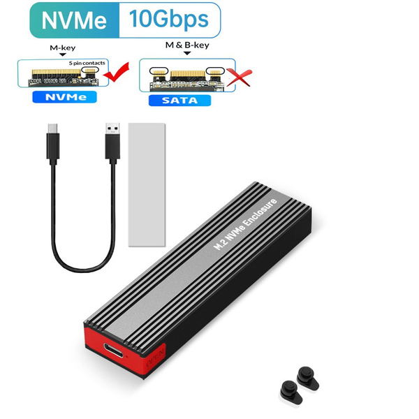 Корпус M2 SSD NVMe IRhasta USB3.2 Gen2 10 Гбит/с PCIe SSD корпус M.2 ...