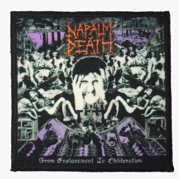 Нашивка Napalm Death "From Enslavement to Obliteration" сублимационная ...