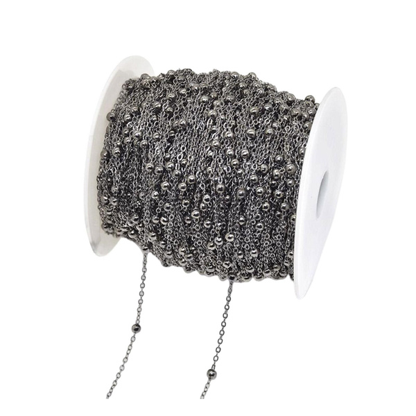 Изготовление цепочек из шариков своими руками из ниток из бисера 10 м ...