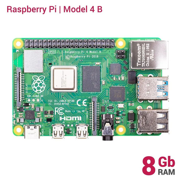 Микрокомпьютер Raspberry Pi 4 Model B_ - купить по низким ценам в ...