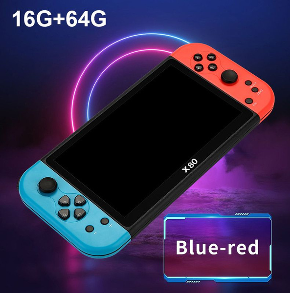 Портативная портативная игровая консоль X80 с большим встроенным ...