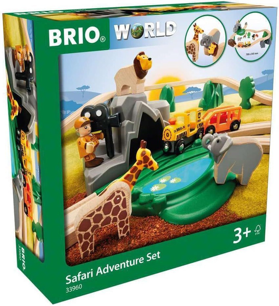 Деревянная железная дорога Brio World - Стартовый игровой набор Сафари ...