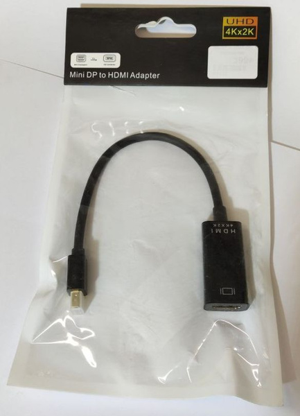 Переходник 4K Mini DisplayPort - HDMI. MiniDP to HDMI 4K - купить с ...