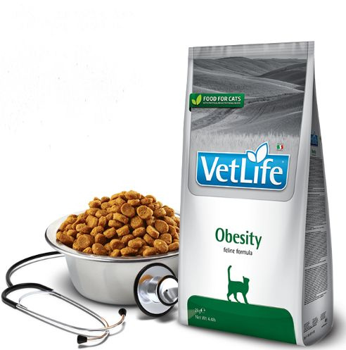 Сухой корм для кошек Farmina Vet Life Cat Obesity, с избыточной массой ...
