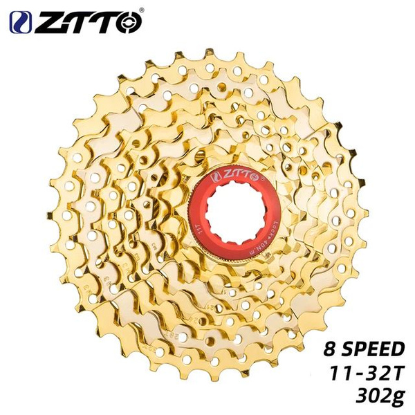 Кассета для велосипеда ZTTO 8s 11-32T золотой - купить с доставкой по ...