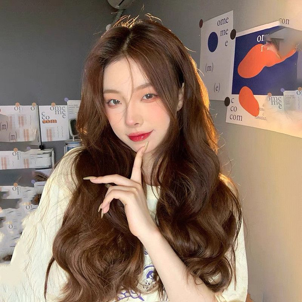 Сплит-парик Женские пушистые длинные волосы с восемью челками ...