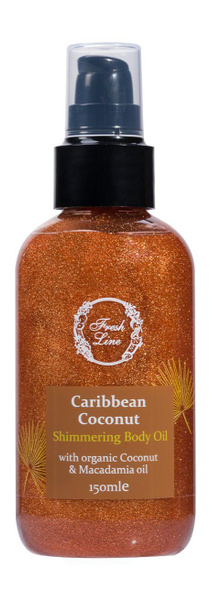 Мерцающее масло для тела с ароматом карибского кокоса Caribbean Coconut ...
