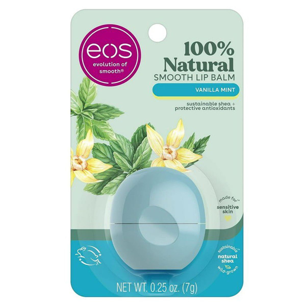 EOS Бальзам для губ Vanilla Mint Lip Balm Ванильная Мята, 7 г - купить ...