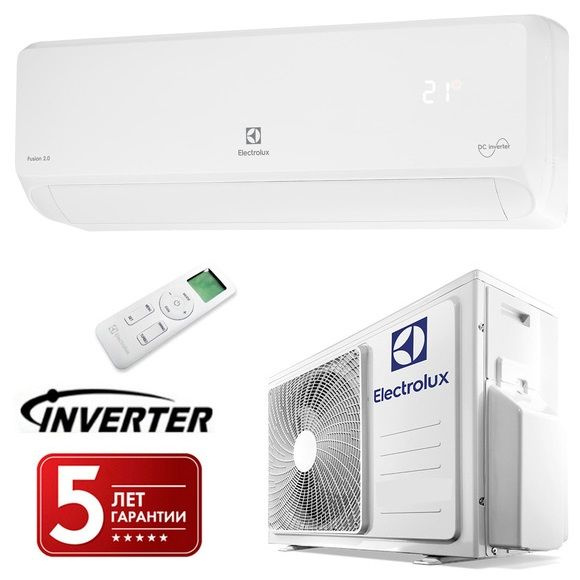 Сплит-система инверторного типа Electrolux Fusion 2.0 Super DC Inverter ...