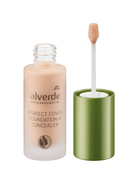 Alverde Naturkosmetik Perfect Cover Foundation & Concealer Тональный крем alverde NATURKOSMETIK Foundation & Concealer Perfect