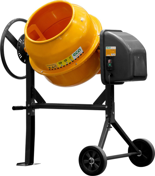 Бетономешалка ECO CM-120 (объём 120/77 л, 550 Вт, 230 В, вес 40 кг ...