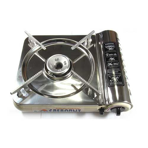 Плита наст. газовая "СЛЕДОПЫТ - DeluxE", (с подогревом), PF-GST-N03 ...