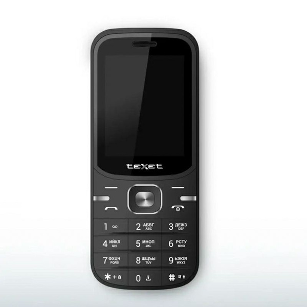 Мобильный телефон Texet TM-219, серебристый, черный - купить по ...