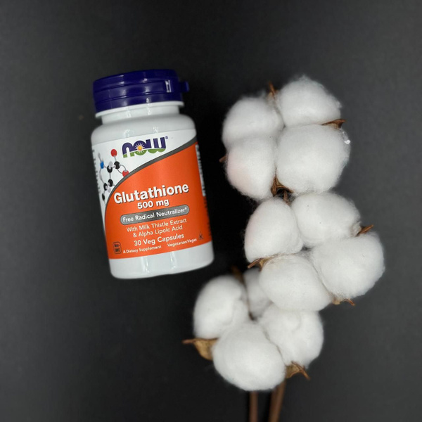 Now Foods Glutathione 500 mg 30 Veg Capsules, Нау Фудс Глутатион 500 мг ...