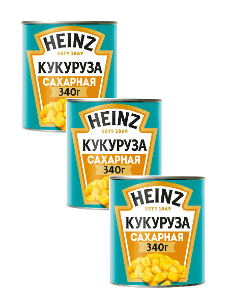 Кукуруза Heinz Сахарная, 340 г х 3 шт - купить с доставкой по выгодным ...