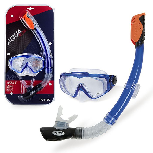 Маска для подводного плавания с трубкой AQUA SPORT, маска, трубка, от ...