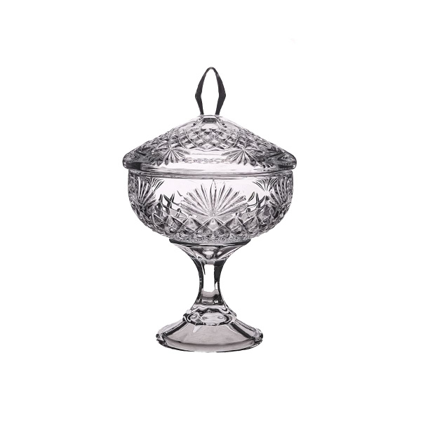 Характеристики Конфетница на ножке с крышкой 15 см Crystalite Bohemia ...