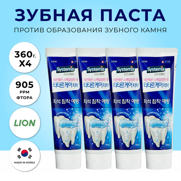 LION Корейская профилактическая зубная паста против образования зубного ...