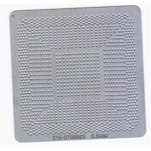 Трафарет прямого нагрева для BGA микросхемы 215-0708003 0.5 шарики ...