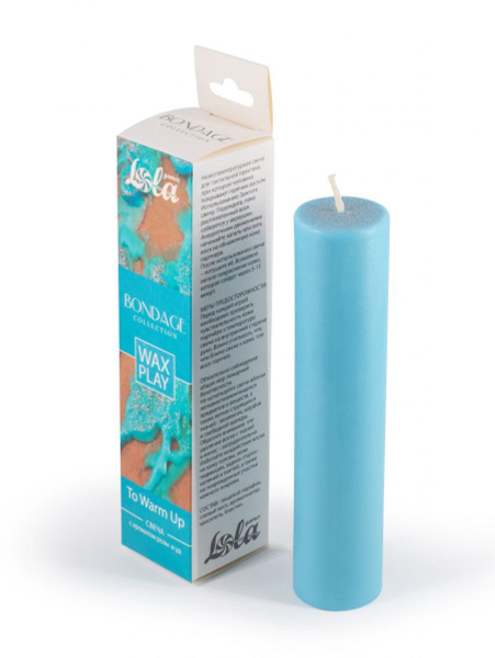 Голубая БДСМ-свеча To Warm Up - купить с доставкой по выгодным ценам в ...