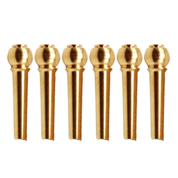 Набор из 6 штифтов для гитарного мостика, латунные наконечники ...