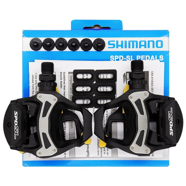 Педали Для Шоссейного Велосипеда SHIMANO PD-R550, Шипы SH11, Аксессуары ...