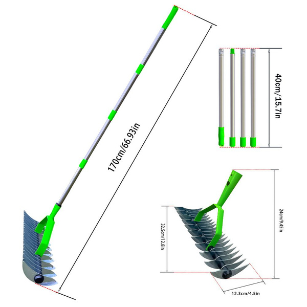 Грабли Веерные, Высоколегированная сталь, 170 см купить c доставкой на ...